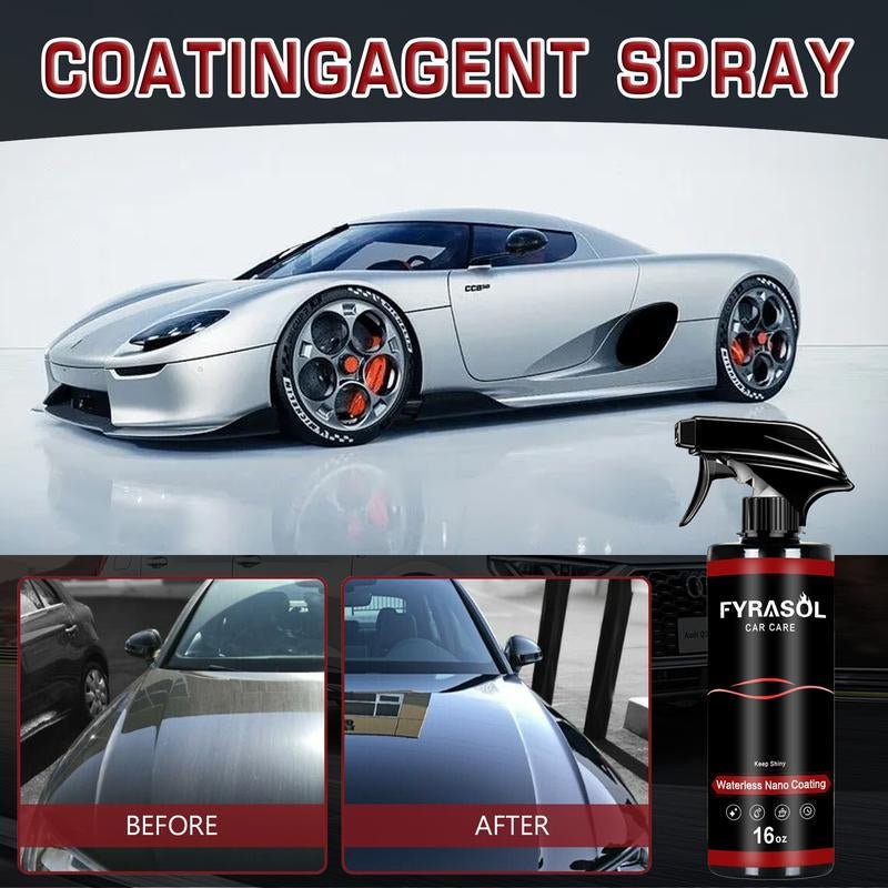 Fyrasol Ceramic Coating Spray – 3 - In - 1 Waterless Wash & Gloss Protector Wax Car Paint Polishing - DBCLEANS