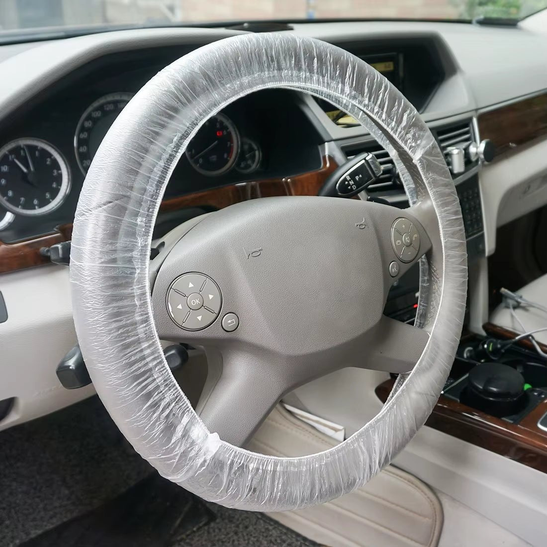 Universal Car Elastic Disposable Steering Wheel Cover Waterproof Anti - Dust Accessories for Auto Car Truck Accessories - DBCLEANS