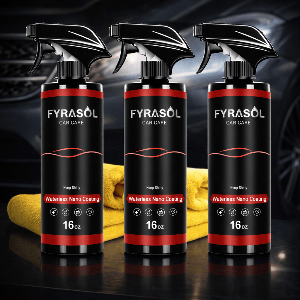 Fyrasol Ceramic Coating Spray – 3 - In - 1 Waterless Wash & Gloss Protector Wax Car Paint Polishing - DBCLEANS