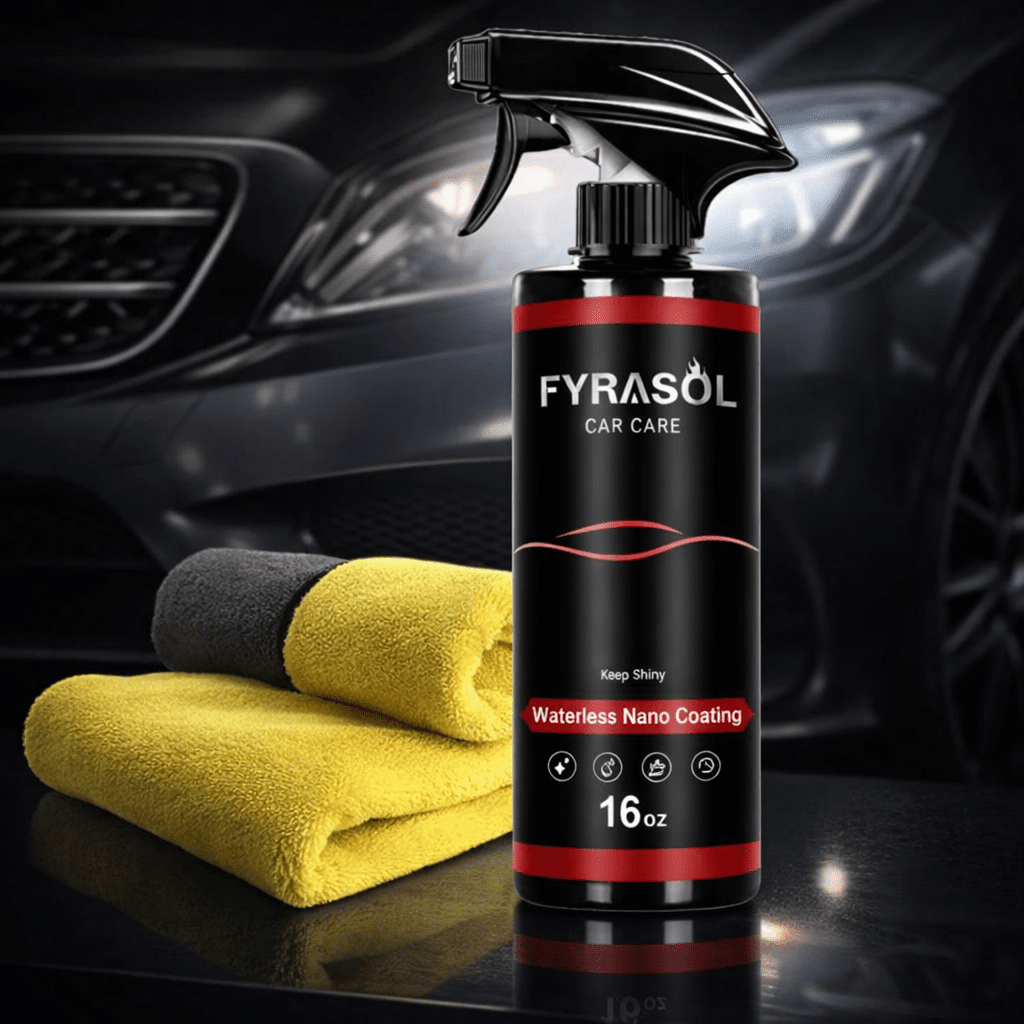 Fyrasol Ceramic Coating Spray – 3 - In - 1 Waterless Wash & Gloss Protector Wax Car Paint Polishing - DBCLEANS
