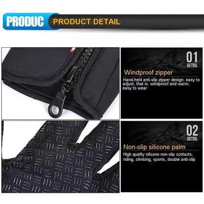 Touchscreen Warm Gloves Outdoor Cycling Driving Motorcycle Waterproof Cold Gloves Windproof - Vymanel