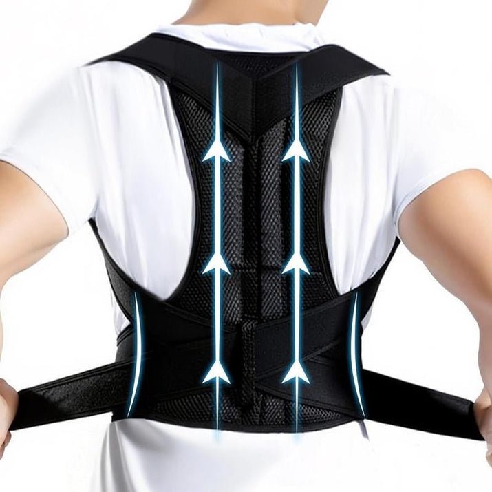 Posture Corrector Brace – Adjustable Back Support for Men & Women - Vymanel