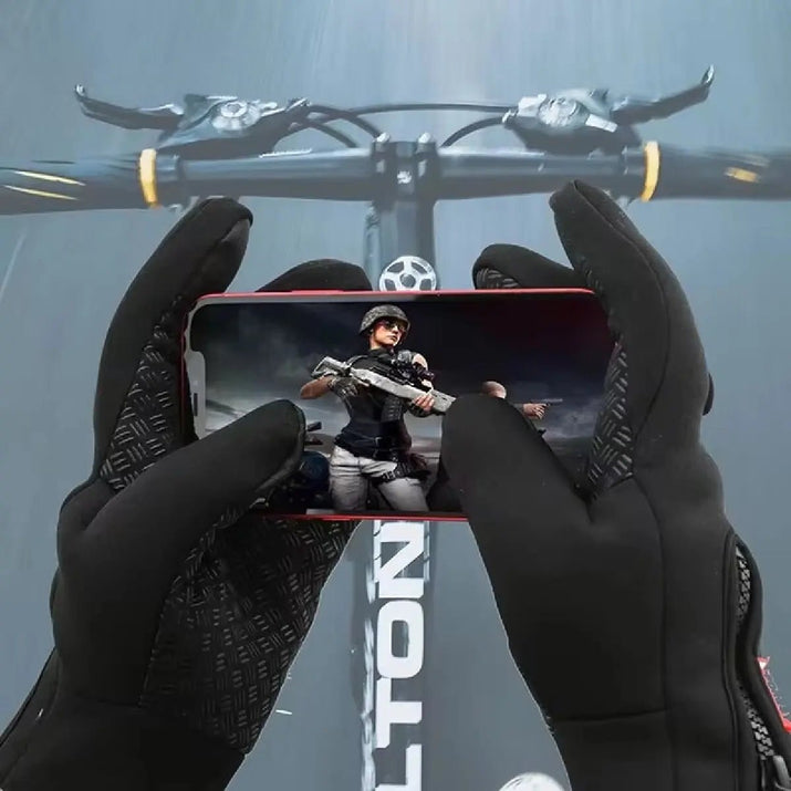 Touchscreen Warm Gloves Outdoor Cycling Driving Motorcycle Waterproof Cold Gloves Windproof - Vymanel