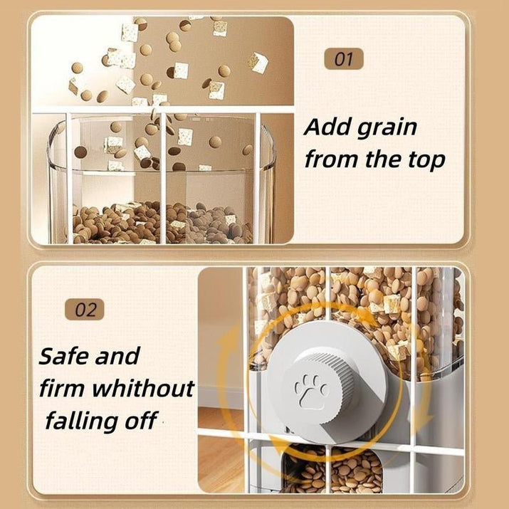 Hangable Pet Feeding Bowl Automatic Pet Feeder - Hanging Feeder Food Water Dispenser - Vymanel