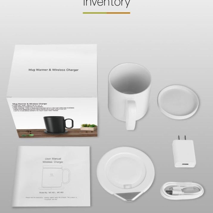 Smart Coffee Mug Warmer and Phone Charger 18 W - 2 in 1 Waterproof - Vymanel