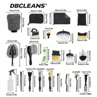 Ultimate 28-Piece Car Detailing Kit - Comprehensive Brush Set for Interior & Exterior Care