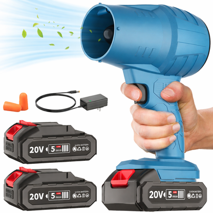 Unleash the Power of Clean with the Cordless Turbo Jet Blower - 20000RPM Electric Leaf Blower with 20V Battery for Effortless Outdoor Cleaning
