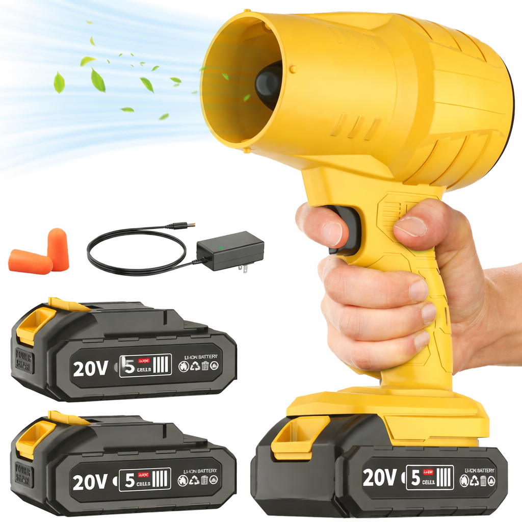 Unleash the Power of Clean with the Cordless Turbo Jet Blower - 20000RPM Electric Leaf Blower with 20V Battery for Effortless Outdoor Cleaning