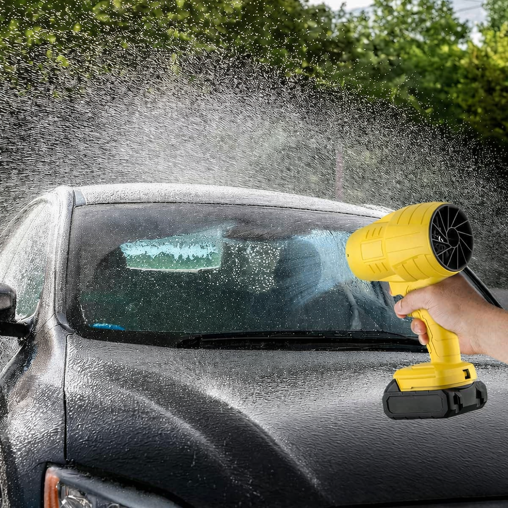 Unleash the Power of Clean with the Cordless Turbo Jet Blower - 20000RPM Electric Leaf Blower with 20V Battery for Effortless Outdoor Cleaning