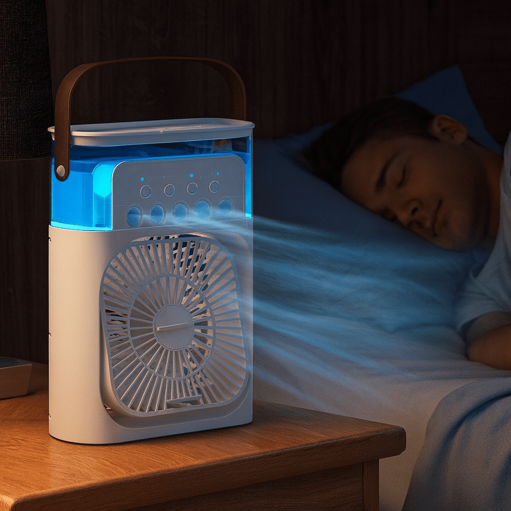 VYMANEL FrostBreeze Mini™ – Instant Cooling Portable Water/Ice Fan - Vymanel