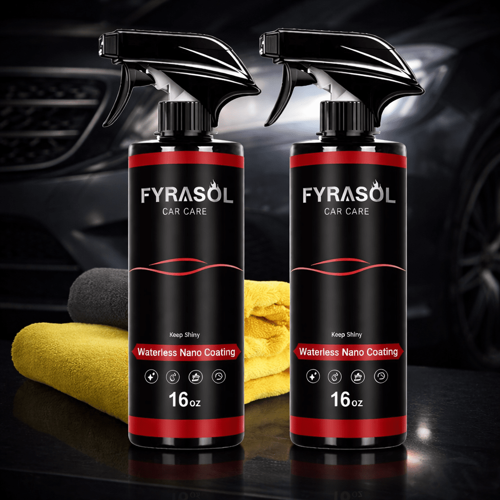Fyrasol Ceramic Coating Spray – 3 - In - 1 Waterless Wash &amp; Gloss Protector Wax Car Paint Polishing - DBCLEANS