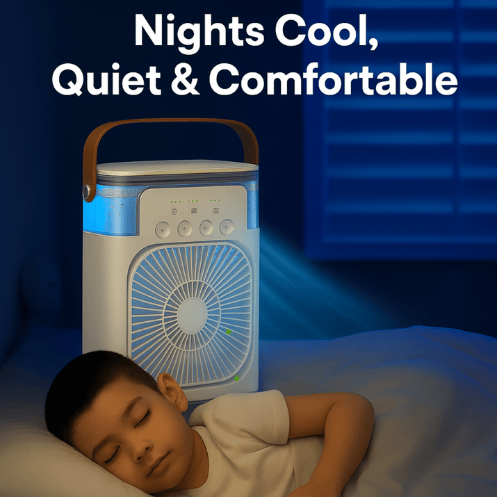 VYMANEL FrostBreeze Mini™ – Instant Cooling Portable Water/Ice Fan - Vymanel