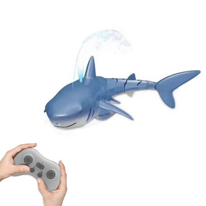Smart RC Shark Whale Spray Water Toy Remote Electric - Vymanel