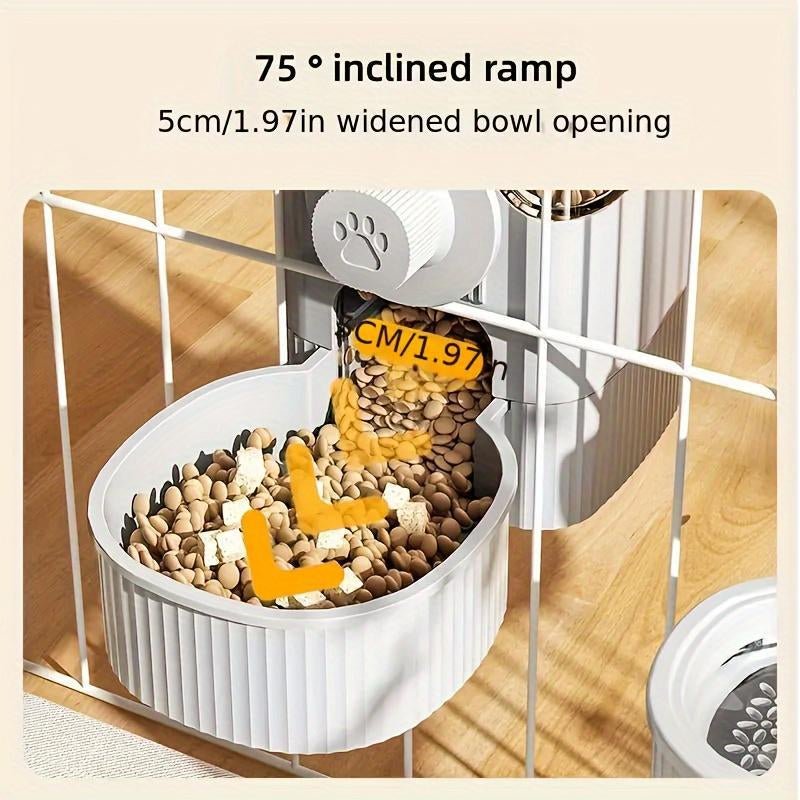 Hangable Pet Feeding Bowl Automatic Pet Feeder - Hanging Feeder Food Water Dispenser - Vymanel