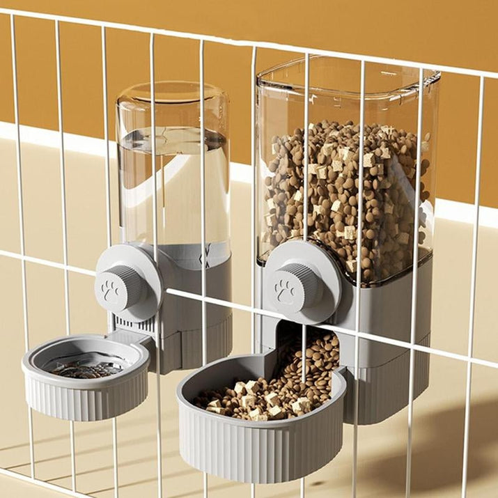 Hangable Pet Feeding Bowl Automatic Pet Feeder - Hanging Feeder Food Water Dispenser - Vymanel