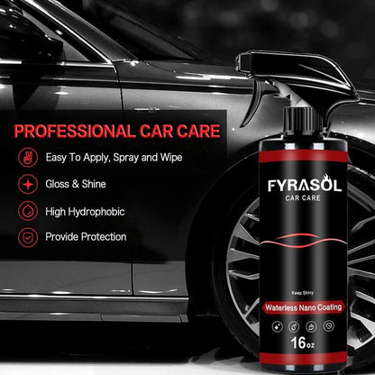 Fyrasol Ceramic Coating Spray – 3 - In - 1 Waterless Wash &amp; Gloss Protector Wax Car Paint Polishing - DBCLEANS